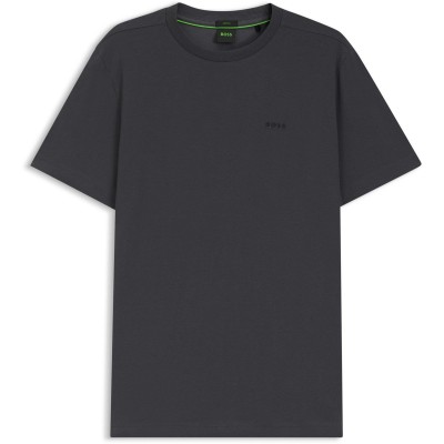 тениска,мъжки,тениски,boss,mens,boss,green,t,shirt,with,logo,design,stretch,cotton,asphalt,027
