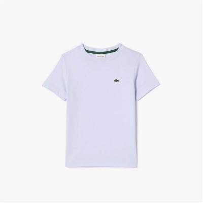 тениска,детски,облекла,lacoste,boys,logo,crew,neck,t,shirt,pale,blu,j2g