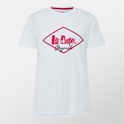 тениска,всички,коледни,подаръци,мъжки,тениски,lee,cooper,cooper,logo,t,shirt,white