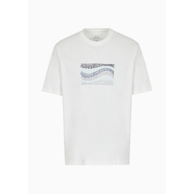 тениска,мъжки,тениски,armani,exchange,graphic,logo,t,shirt,white,1116