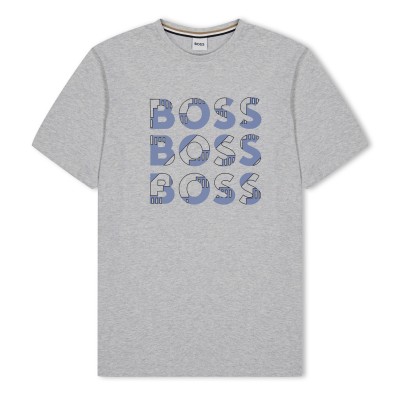 тениска,детски,3/4,панталони,boss,kids',chest,logo,t,shirt,grey,a32