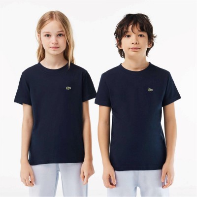 юношеска,тениска,детски,облекла,lacoste,lacoste,basic,logo,t,shirt,juniors,navy,166
