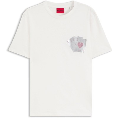 тениска,мъжки,тениски,hugo,dahr,tee,sn64,white,102