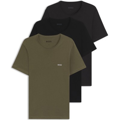 тениска,облекла,на,разпродажба,мъжки,тениски,boss,men's,regular,fit,crew,neck,t,shirt,3,pack,blk,khk,chr,983