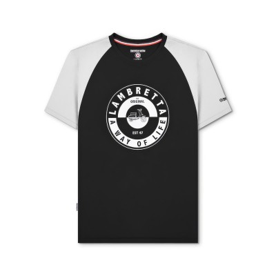 облекла,на,разпродажба,мъжки,тениски,lambretta,tee,black,white