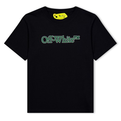 тениска,off,white,kids,bookish,cotton,logo,t,shirt,blk,grn,1055