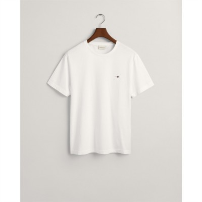 тениска,мъжки,тениски,gant,regular,fit,shield,t,shirt,white,110