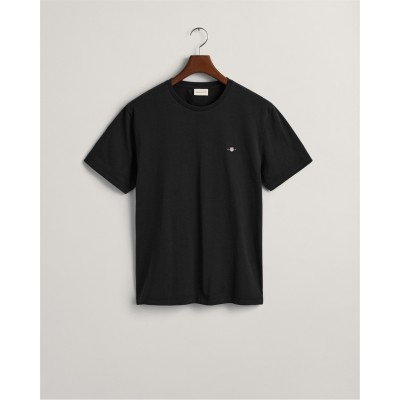 тениска,облекла,на,разпродажба,мъжки,тениски,gant,regular,fit,shield,t,shirt,black,005
