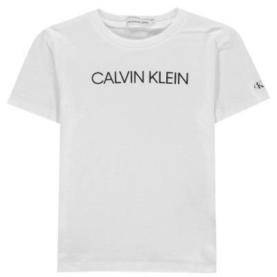 тениска,разпродажба,calvin,klein,детски,тениски,детски,облекла,calvin,klein,boys,institution,t,shirt,white