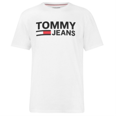 облекла,на,разпродажба,tommy,jeans,logo,tee,classic,white
