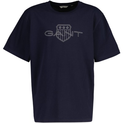 юношеска,тениска,детски,облекла,gant,shield,logo,t,shirt,juniors,evening,blu,433