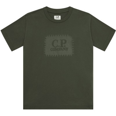тениска,детски,3/4,панталони,cp,company,boys',stitch,logo,regular,fit,t,shirt,grpe,grn,31233