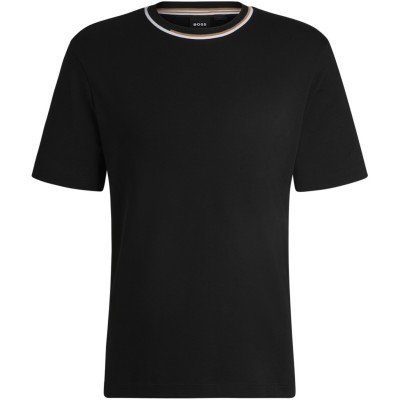 тениска,облекла,на,разпродажба,мъжки,тениски,boss,men's,thompson,cotton,crew,neck,short,sleeve,t,shirt,black,001
