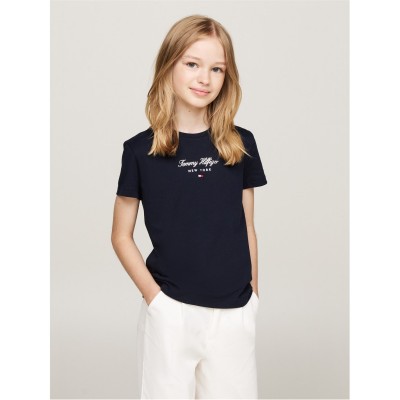 юношеска,тениска,детски,облекла,tommy,hilfiger,nyc,foil,short,sleeve,t,shirt,juniors,desert,sky,dw5
