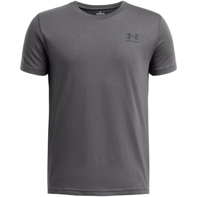детски,тениски,under,armour,ua,sportstyle,boys,short,sleeve,pitch,gray