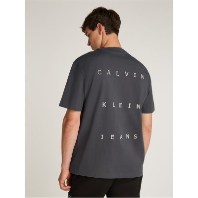 тениска,мъжки,тениски,calvin,klein,jeans,short,sleeved,t,shirt,washed,black