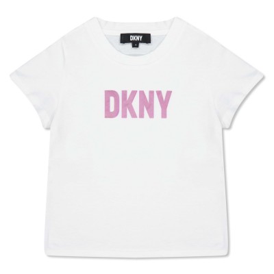 тениска,детски,облекла,dkny,metallic,t,shirt,white,10p