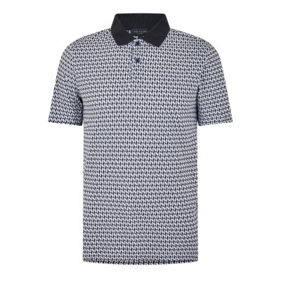блуза,с,яка,облекла,на,разпродажба,мъжки,тениски,ted,baker,geometric,polo,t,shirt,black