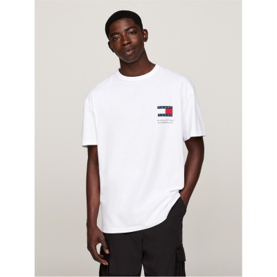 тениска,мъжки,тениски,tommy,jeans,fun,novelty,short,sleeved,t,shirt,white
