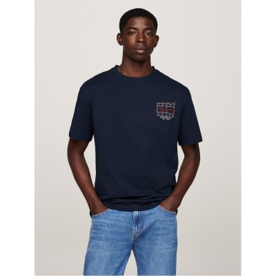 тениска,облекла,на,разпродажба,мъжки,тениски,tommy,jeans,tommy,jeans,tjm,reg,spray,tee,ss,ext,night,navy