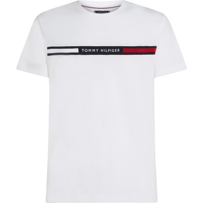 тениска,облекла,на,разпродажба,мъжки,тениски,tommy,hilfiger,logo,panel,t,shirt,white