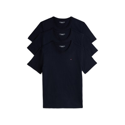 тениска,мъжки,тениски,tommy,hilfiger,3,pack,short,sleeve,t,shirt,navy,navy,navy