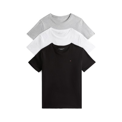 тениска,мъжки,тениски,tommy,hilfiger,3,pack,short,sleeve,t,shirts,wht,blk,gry