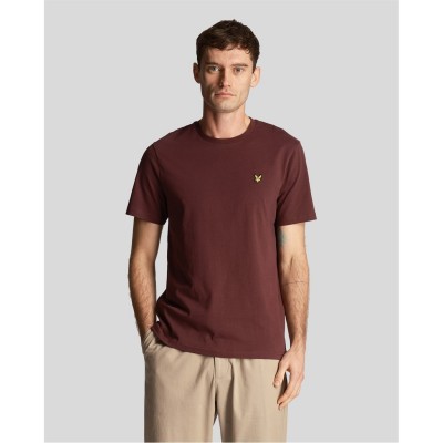 тениска,мъжки,тениски,lyle,and,scott,logo,t,shirt,burgundy,z562