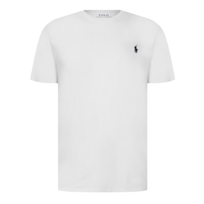 тениска,мъжки,тениски,polo,ralph,lauren,mens,regular,fit,short,sleeve,t,shirt,white,navy