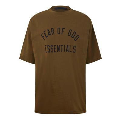 фланелка,облекла,на,разпродажба,мъжки,тениски,fear,of,god,essentials,jersey,crewneck,tee,olive