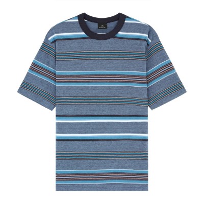 тениска,мъжки,тениски,ps,paul,smith,striped,t,shirt,blue,49