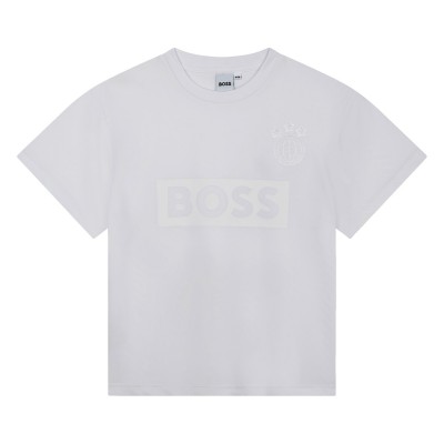 юношеска,тениска,детски,облекла,boss,logo,t,shirt,juniors,white,10p