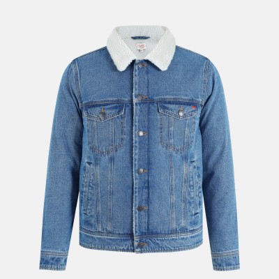 яке,мъжки,якета,lee,cooper,men,s,borg,linjkt,denim,jacket,mid,wash