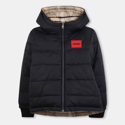 яке,hugo,kids,reverse,short,puffer,jacket,sand