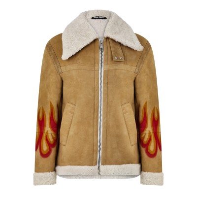 яке,мъжки,якета,palm,angels,shearling,jacket,sand,red
