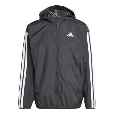 разпродажба,adidas,мъжки,якета,adidas,men's,essentials,stripes,lightweight,mesh,lined,windbreaker,black,white
