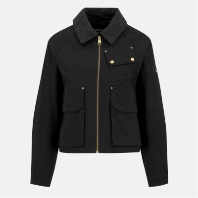 яке,дамски,якета,и,палта,barbour,international,women's,warlock,heavy,cotton,faux,velvet,collar,boxy,coach,jacket,black