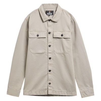 barbour,international,men,s,arlo,cotton,long,sleeve,overshirt,concrete