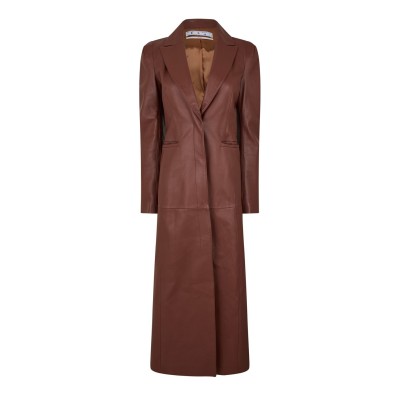 яке,дамски,якета,и,палта,off,white,long,leather,jacket,brown