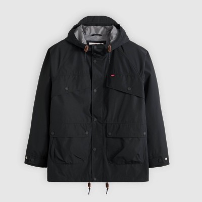 яке,levis,mens,levis,marina,utility,parka,jacket,jet,black