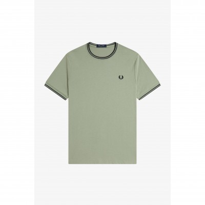 тениска,мъжки,тениски,fred,perry,twin,tipped,t,shirt,seagrass,s23