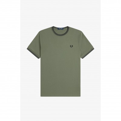 тениска,мъжки,тениски,fred,perry,twin,tipped,t,shirt,wrth,grn,z50