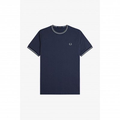 тениска,мъжки,тениски,fred,perry,twin,tipped,t,shirt,dk,airforce,z47