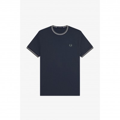 тениска,мъжки,тениски,fred,perry,twin,tipped,t,shirt,drk,arfrce,72c