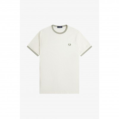 тениска,мъжки,тениски,fred,perry,twin,tipped,t,shirt,lt,ecru,y54