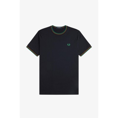 тениска,мъжки,тениски,fred,perry,twin,tipped,t,shirt,d,caramel,86b