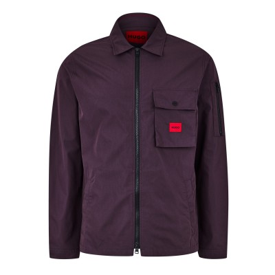 мъжки,якета,hugo,men's,zip,through,overshirt,purple,543