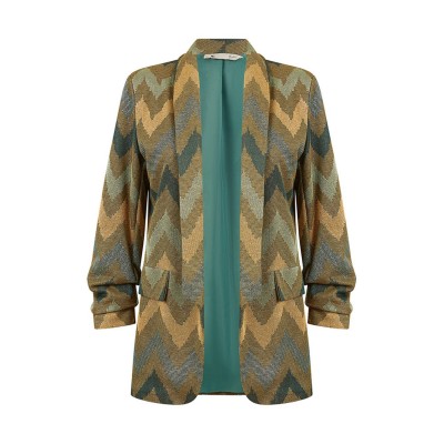 сако,дамски,якета,и,палта,yumi,yumi,jacquard,blazer,ld99,green