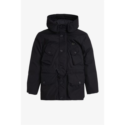 яке,облекла,на,разпродажба,мъжки,якета,fred,perry,patch,puffer,jacket,black,102