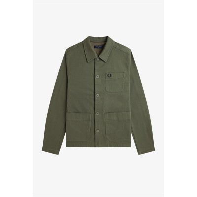 облекла,на,разпродажба,мъжки,якета,fred,perry,men's,bedford,cord,overshirt,wrth,green,x21